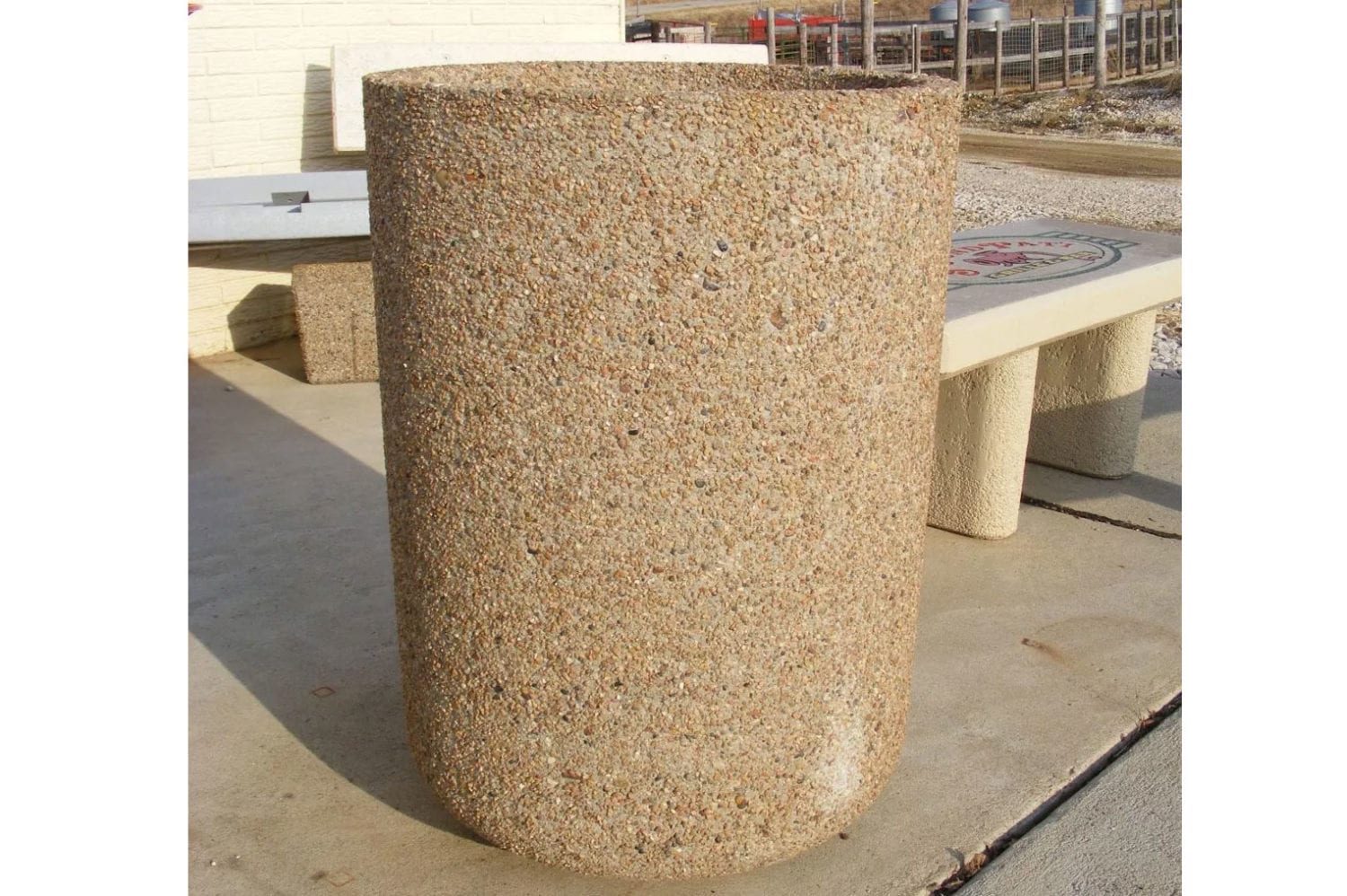 24D x 33H Round Concrete Planter