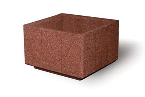 STONE-CAST Square Concrete Planter, 36″L x 36″W x 24″H