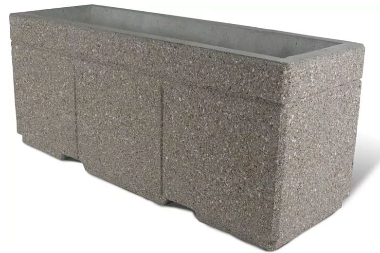 Security Planter Barricade 72L x 24W x 30H