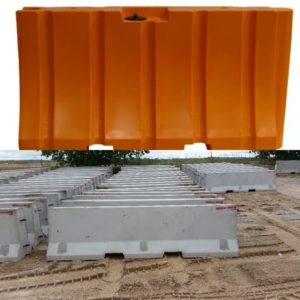 Part 2 of 2: Plastic Water Filled Barrier vs. Concrete Jersey Barrier: Pros & Cons